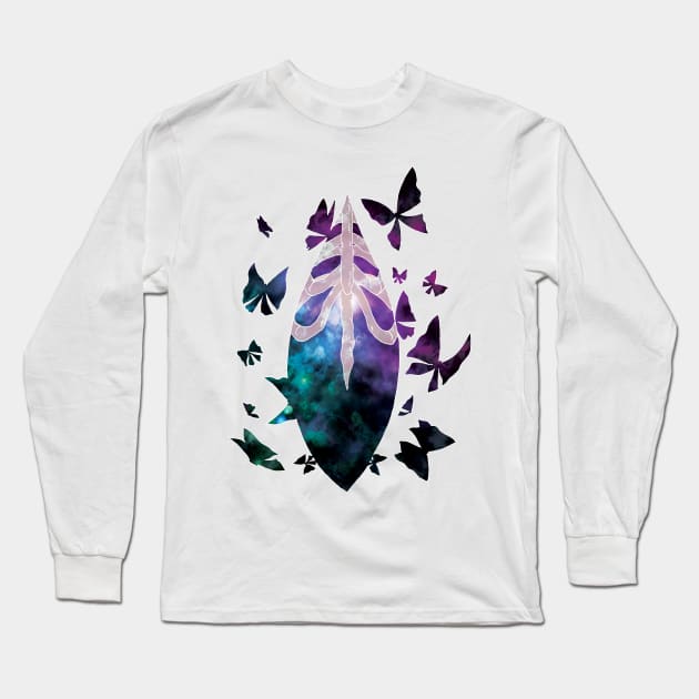 Butterflies In My Stomach Long Sleeve T-Shirt by warcry29